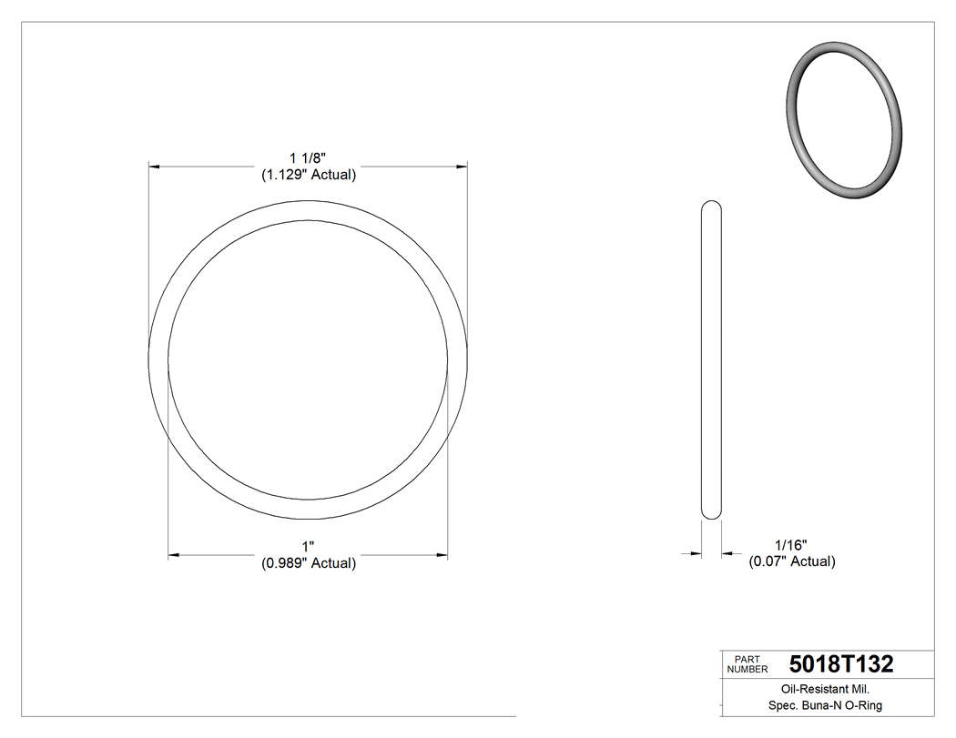Technical drawing - 5018T132